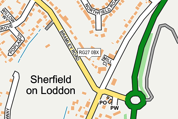 Map of THE GARAGE AT SHERFIELD LIMITED at local scale
