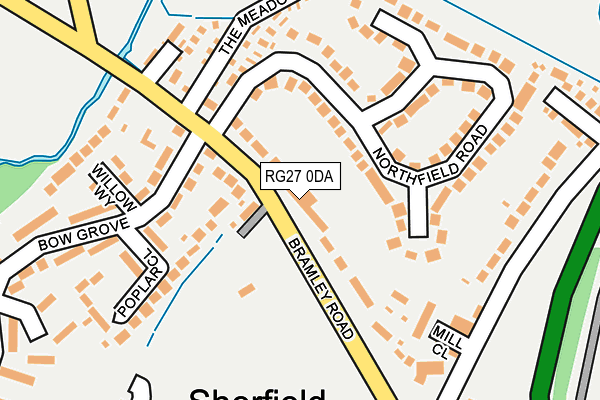 RG27 0DA map - OS OpenMap – Local (Ordnance Survey)