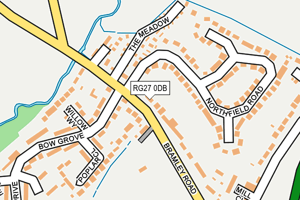RG27 0DB map - OS OpenMap – Local (Ordnance Survey)