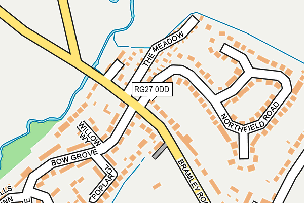 RG27 0DD map - OS OpenMap – Local (Ordnance Survey)