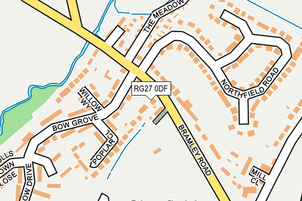 RG27 0DF map - OS OpenMap – Local (Ordnance Survey)