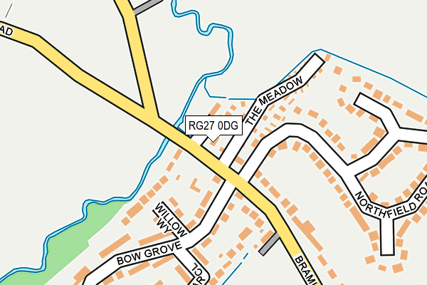 RG27 0DG map - OS OpenMap – Local (Ordnance Survey)