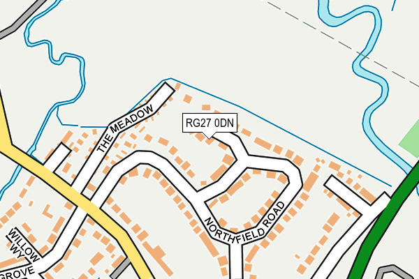 RG27 0DN map - OS OpenMap – Local (Ordnance Survey)