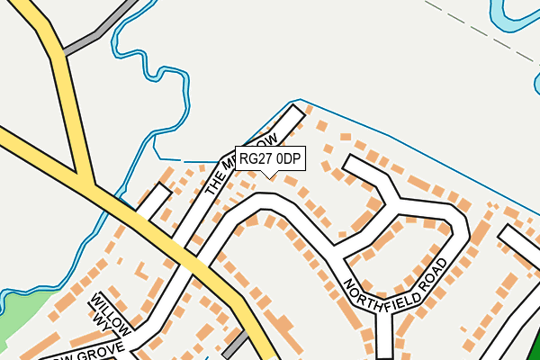 RG27 0DP map - OS OpenMap – Local (Ordnance Survey)