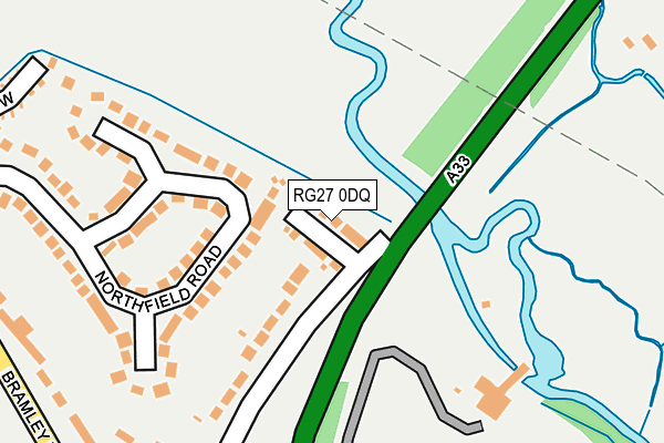 RG27 0DQ map - OS OpenMap – Local (Ordnance Survey)