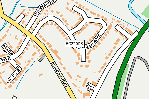 RG27 0DR map - OS OpenMap – Local (Ordnance Survey)