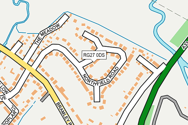 RG27 0DS map - OS OpenMap – Local (Ordnance Survey)