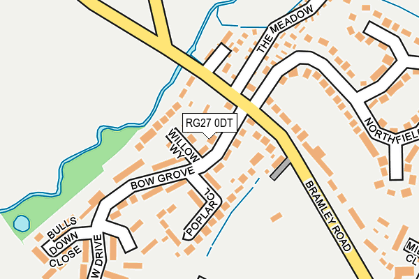 RG27 0DT map - OS OpenMap – Local (Ordnance Survey)