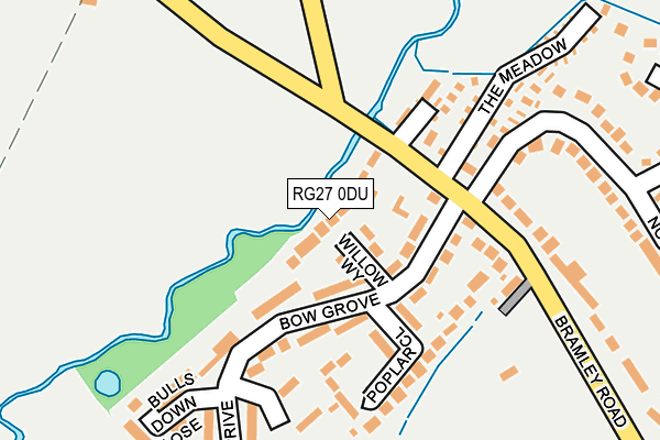 RG27 0DU map - OS OpenMap – Local (Ordnance Survey)