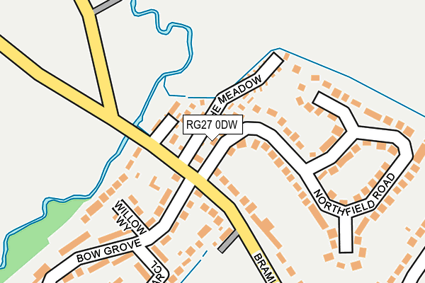 RG27 0DW map - OS OpenMap – Local (Ordnance Survey)