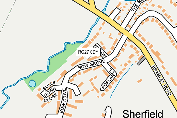 RG27 0DY map - OS OpenMap – Local (Ordnance Survey)