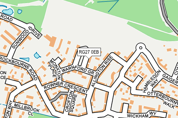 RG27 0EB map - OS OpenMap – Local (Ordnance Survey)