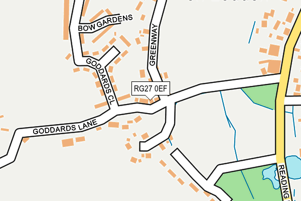 RG27 0EF map - OS OpenMap – Local (Ordnance Survey)