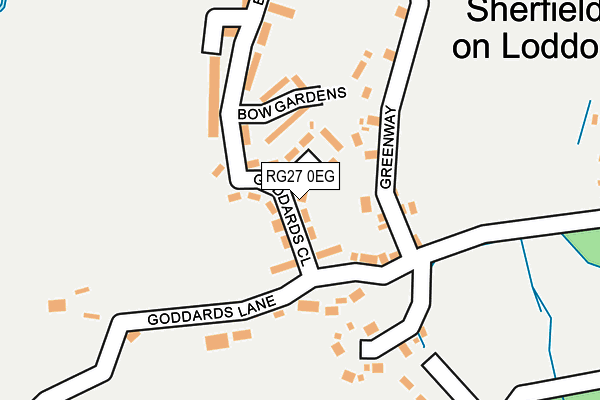 RG27 0EG map - OS OpenMap – Local (Ordnance Survey)