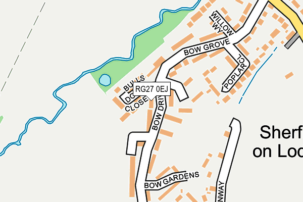 RG27 0EJ map - OS OpenMap – Local (Ordnance Survey)