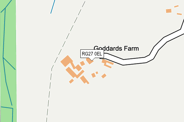 RG27 0EL map - OS OpenMap – Local (Ordnance Survey)