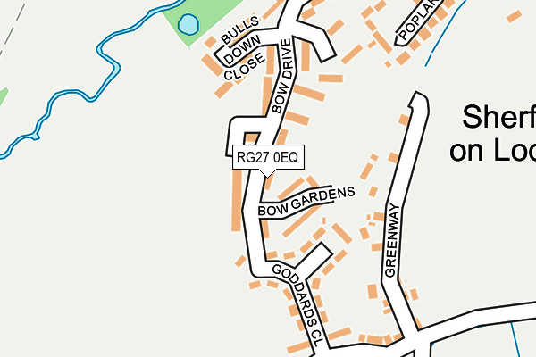 RG27 0EQ map - OS OpenMap – Local (Ordnance Survey)