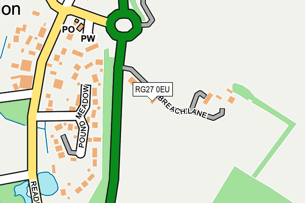 RG27 0EU map - OS OpenMap – Local (Ordnance Survey)