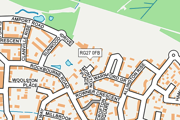 RG27 0FB map - OS OpenMap – Local (Ordnance Survey)
