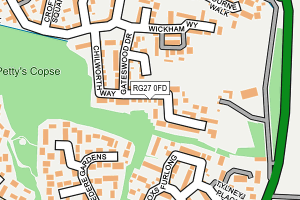 RG27 0FD map - OS OpenMap – Local (Ordnance Survey)