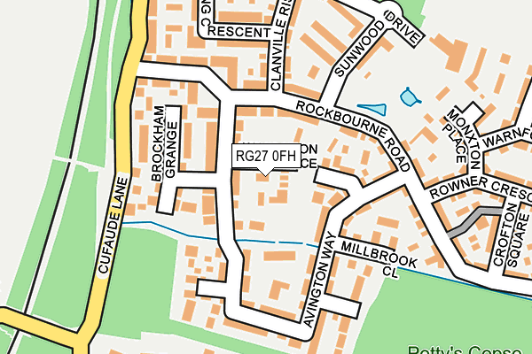 RG27 0FH map - OS OpenMap – Local (Ordnance Survey)