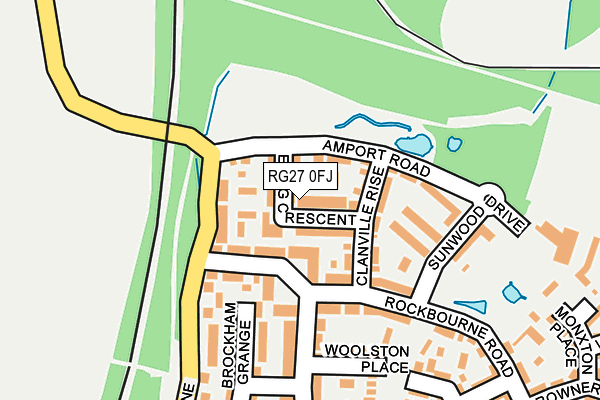 RG27 0FJ map - OS OpenMap – Local (Ordnance Survey)