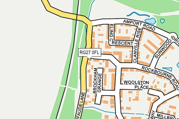 RG27 0FL map - OS OpenMap – Local (Ordnance Survey)