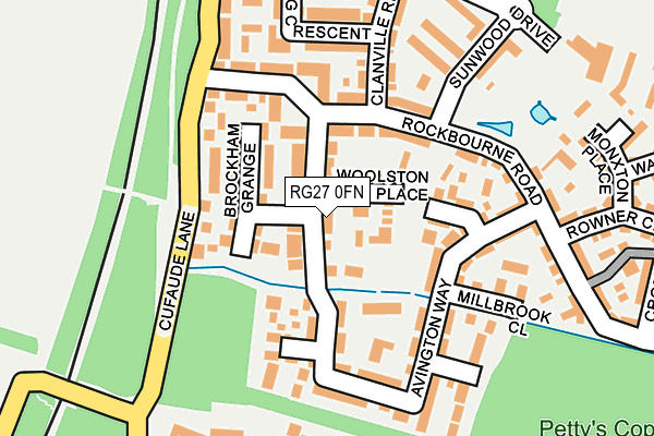 RG27 0FN map - OS OpenMap – Local (Ordnance Survey)