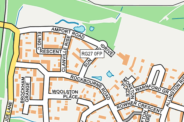 RG27 0FP map - OS OpenMap – Local (Ordnance Survey)