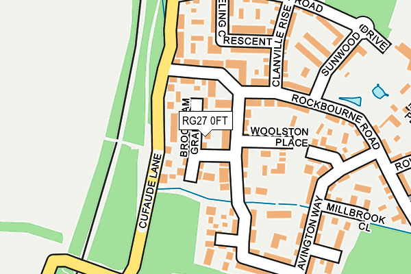 RG27 0FT map - OS OpenMap – Local (Ordnance Survey)