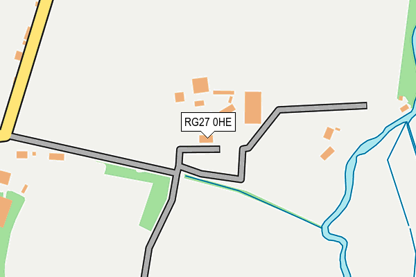 RG27 0HE map - OS OpenMap – Local (Ordnance Survey)