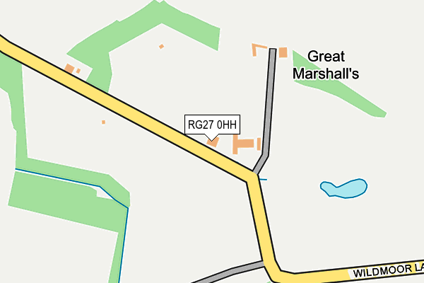 RG27 0HH map - OS OpenMap – Local (Ordnance Survey)