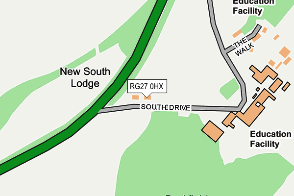 RG27 0HX map - OS OpenMap – Local (Ordnance Survey)