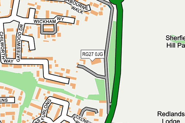 RG27 0JG map - OS OpenMap – Local (Ordnance Survey)