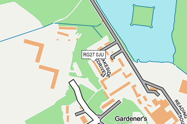RG27 0JU map - OS OpenMap – Local (Ordnance Survey)