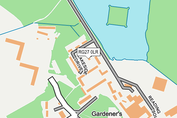 RG27 0LR map - OS OpenMap – Local (Ordnance Survey)