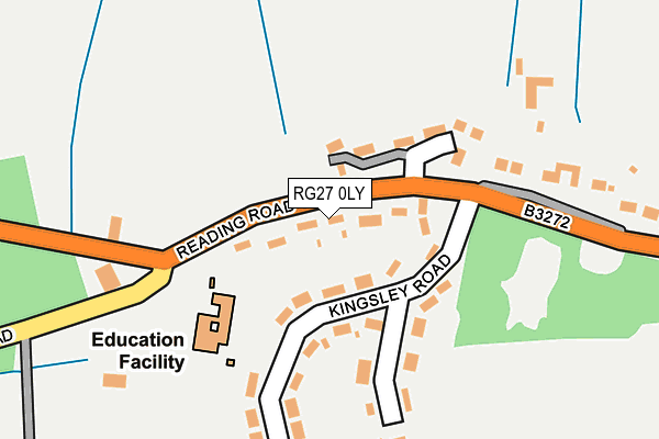 RG27 0LY map - OS OpenMap – Local (Ordnance Survey)