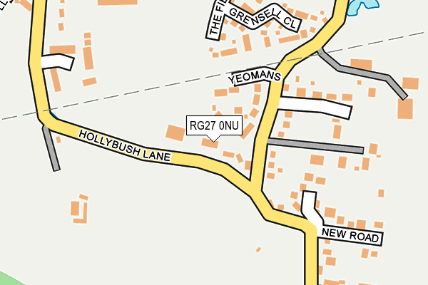RG27 0NU map - OS OpenMap – Local (Ordnance Survey)
