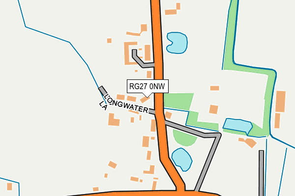 RG27 0NW map - OS OpenMap – Local (Ordnance Survey)