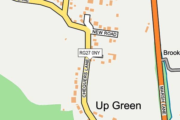 RG27 0NY map - OS OpenMap – Local (Ordnance Survey)