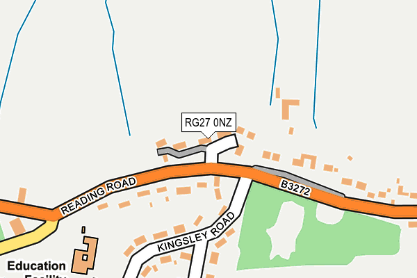 RG27 0NZ map - OS OpenMap – Local (Ordnance Survey)