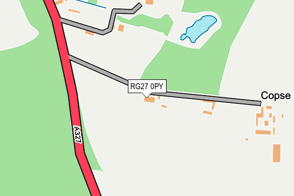 RG27 0PY map - OS OpenMap – Local (Ordnance Survey)