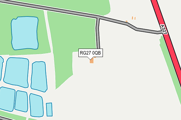 RG27 0QB map - OS OpenMap – Local (Ordnance Survey)