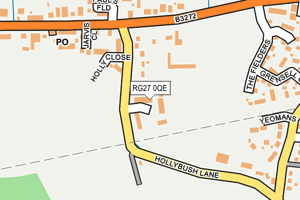 RG27 0QE map - OS OpenMap – Local (Ordnance Survey)
