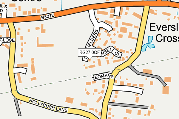 RG27 0QF map - OS OpenMap – Local (Ordnance Survey)