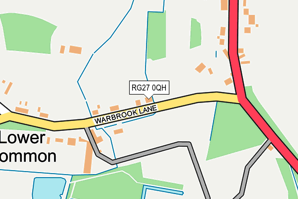 RG27 0QH map - OS OpenMap – Local (Ordnance Survey)