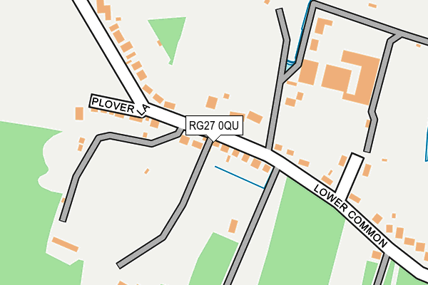 RG27 0QU map - OS OpenMap – Local (Ordnance Survey)