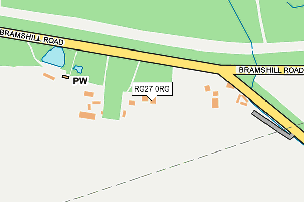 RG27 0RG map - OS OpenMap – Local (Ordnance Survey)