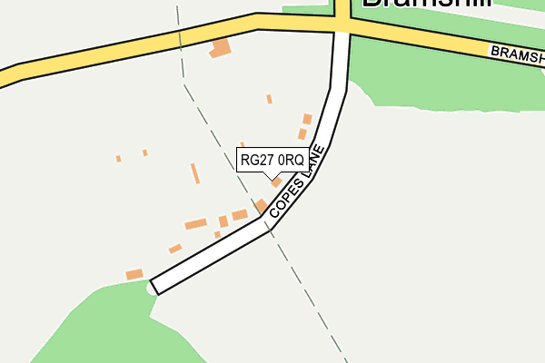 RG27 0RQ map - OS OpenMap – Local (Ordnance Survey)