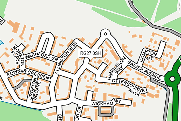 RG27 0SH map - OS OpenMap – Local (Ordnance Survey)
